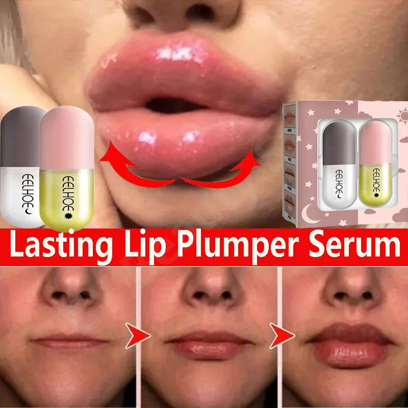 Lasting Lip Plumper Serum Increase Lips Elasticity