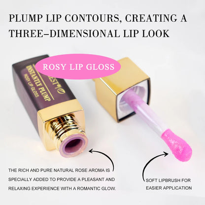 Vitamin E Lip Plumper Gloss Rose